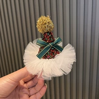 Зеленая заколка для волос