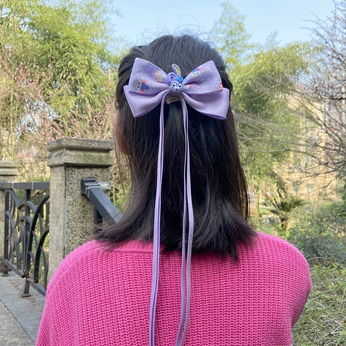 Мультяшный аксессуар для волос для принцессы, кролик с бантиком, заколка для волос, шпильки для волос, популярно в интернете, DIY