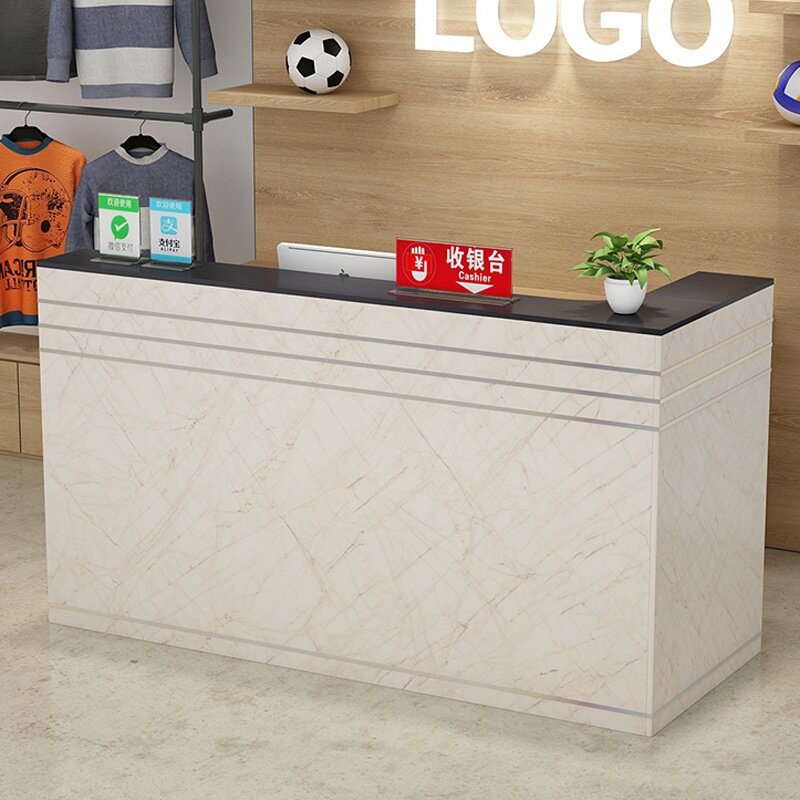 Bar beauty salon small counter clothing store reception desk milk tea front desk hotel retro counter dining cash register