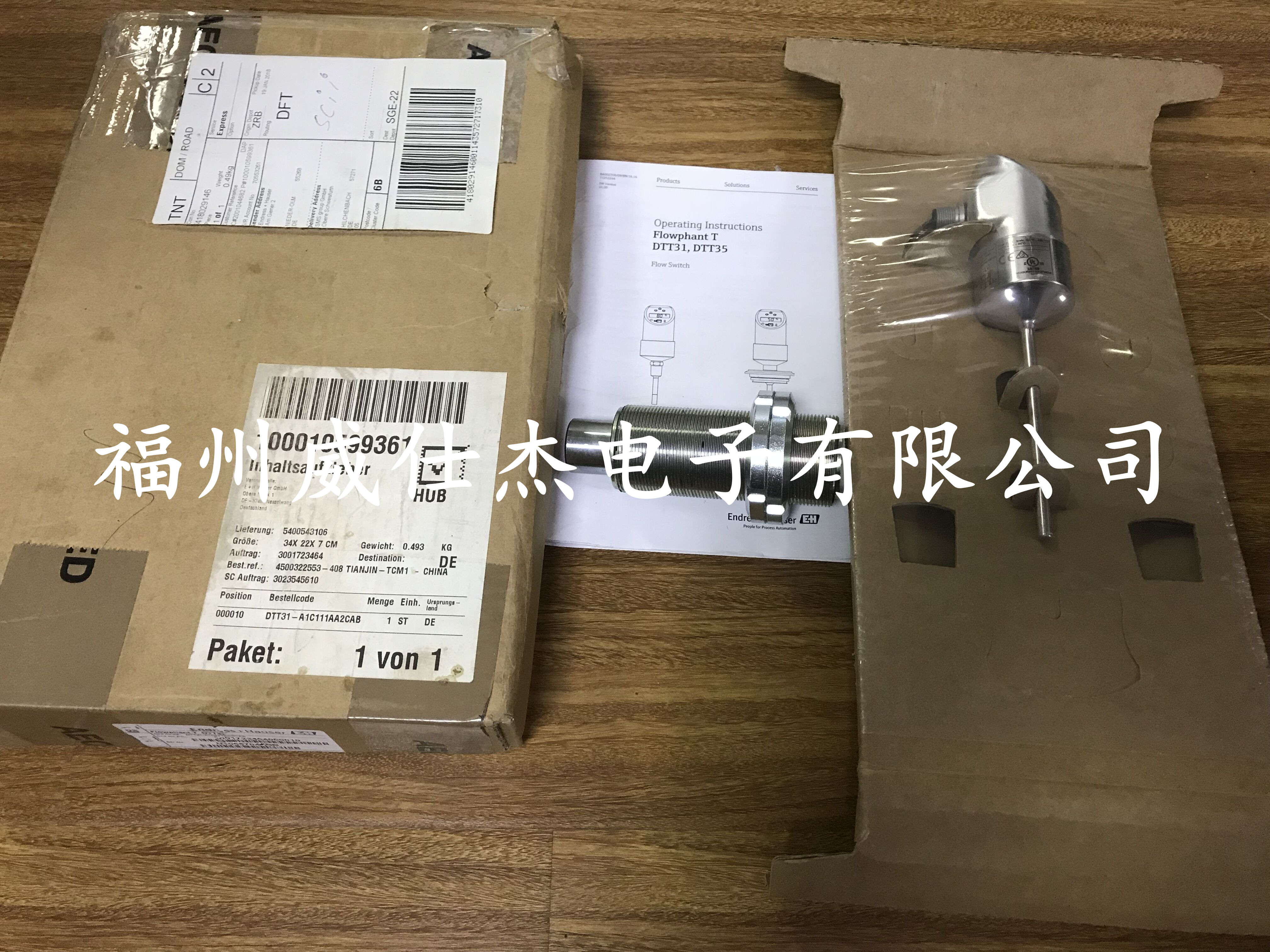 Dtt31 A1c111aa2cab Flow Switch Eh Engels Haus Endress Hauser