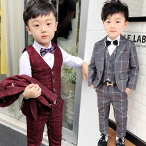 Childrens suit suit Flower Boy three-piece little boy piano performance dress Korean version of children handsome boys suit