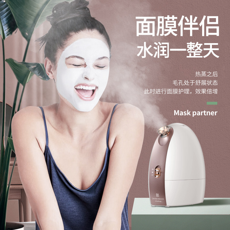Face steamer home steamer hot and cold double spray sprayer water replenishment instrument steam beauty instrument face humidifier