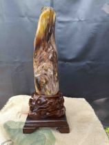 (Shan Xiqi Gallery) Tree branches Burmese wood petrified jade tree fossil ornaments living room shop home paleontology fossil 4#