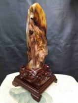 A tree branch a tree knot an annual ring a fossilized jade tree an archaeological shelf a desk decoration 33 Shanxiqi Gallery