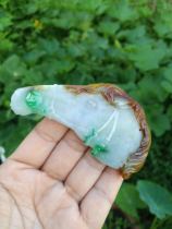 Horse to success Zodiac Cui color pretty color clever carving old pit A goods jade pendant pendant handle play piece