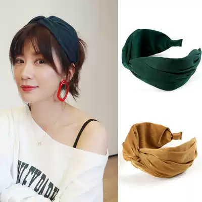 Hairclip short hair hoop autumn and winter women Summer French retro high skull headgear wide edge pressure hair band hair band hair band