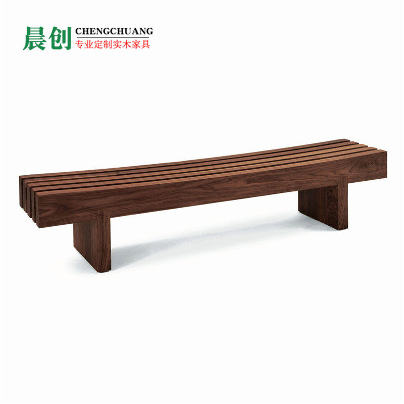 Modern creative log shoe changing stool Nordic style solid wood bench designer bed end stool bathroom rest stool bench