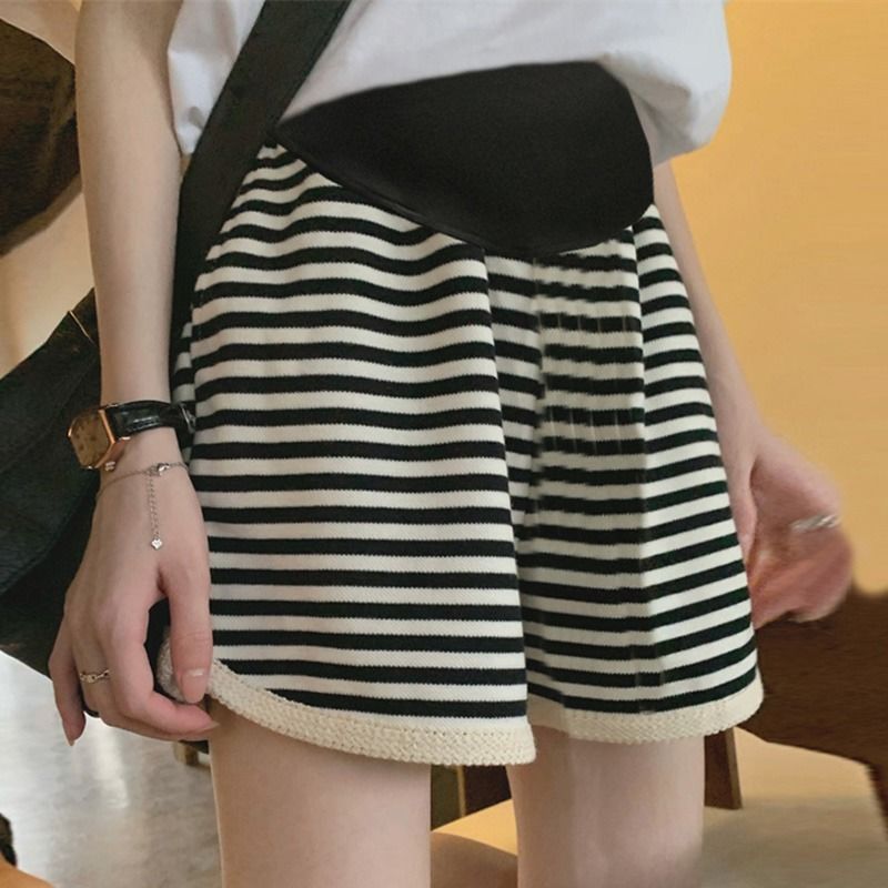 Maternity Shorts, Sleep Pants, Home Pants, Leggings, Anti-Exposure Safety Pants, Summer Thin Wide-Leg Pants, Casual Pants, Plus Size — 1