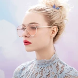 Ретро солнцезащитные очки, защита от ультрафиолета, в корейском стиле, 2019, популярно в интернете