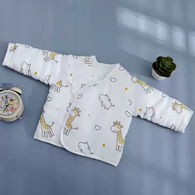 Nanbing cotton gauze plus cotton newborn half-back baby butterfly clothing