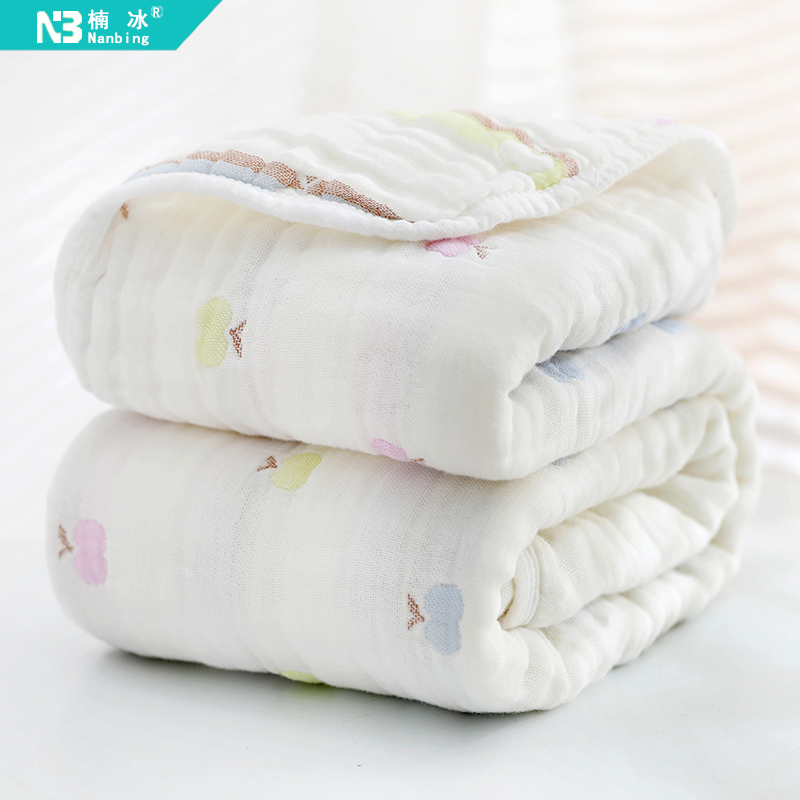 Nanice 6 layers of baby jacquard bubbles pure cotton cloth children are absorbent and soft 120 * 150