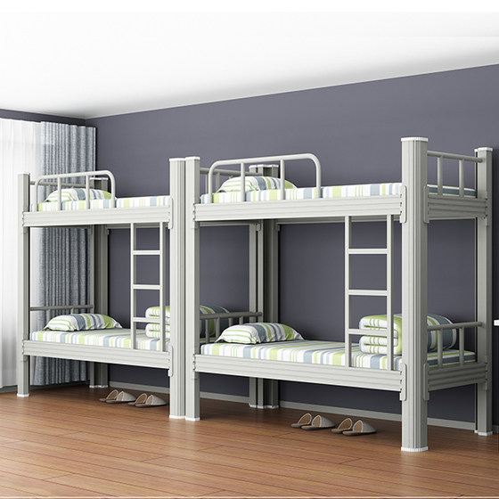 후허하오터(Hohhot) 두꺼운 이층 철제 침대 높고 낮은 침대 직원 기숙사 이층 침대 학교 기숙사 강철 침대