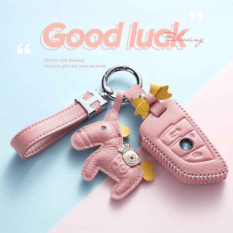 Suitable for BMW x3 key set five series leather high-end 3 series blade three series car 5 series bag 530 x5 female x1 buckle