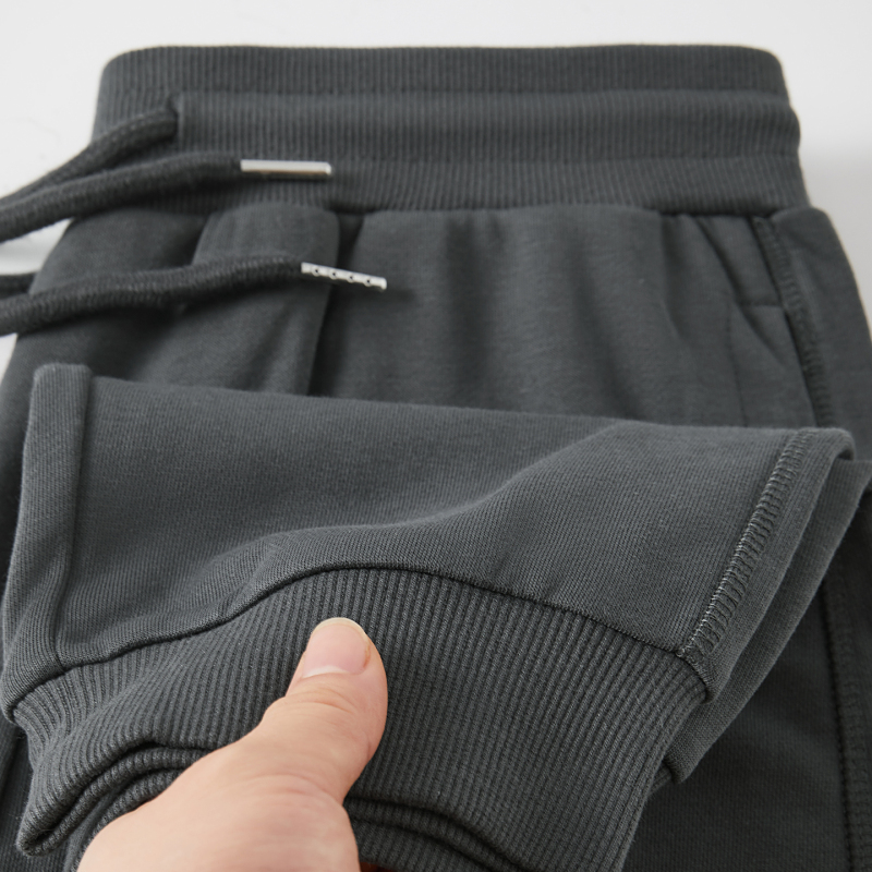 Pure Cotton Terry! High-Quality Pants! Dark Gray Pure Cotton Jogger Pants, Loose and Casual with Drape, Suitable for Spring and Autumn Pure Cotton Terry! High-Quality Pants! Dark Gray Pure Cotton Jogger Pants, Loose and Casual with Drape, Suitable for Spring and Autumn