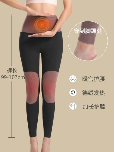 Штаны, демисезонное бархатное нижнее белье, бархатные леггинсы, высокая талия, увеличенная толщина