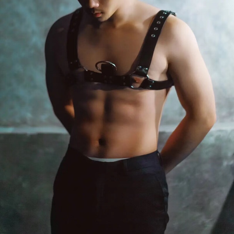 Men's Stylish and Unique Fashion Outfits: Corsets, Nightclub Male Models, Dj Performances, Alternative Sexy Leather Restraints