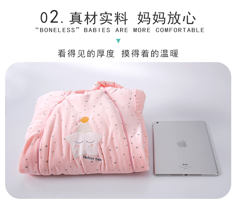 Mùa đông cho bé gái bộ đồ lót bằng vải bông cộng với nhung dày cho trẻ em áo khoác cotton cho bé quần áo trẻ sơ sinh