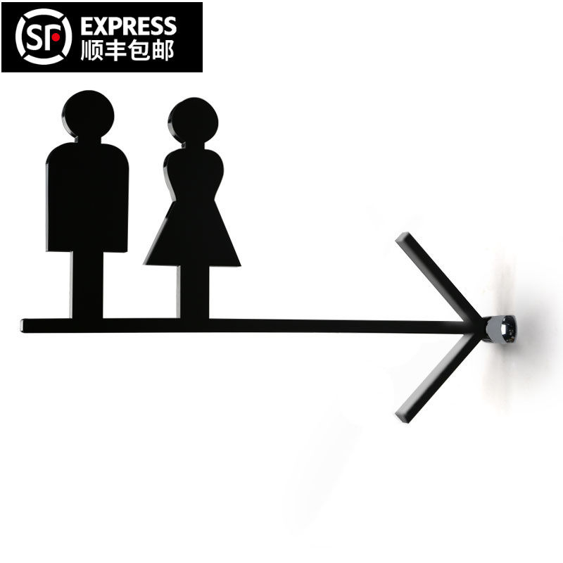 Original design Side-mounted toilet sign sign Men's and women's toilet WC sign Sign Sign Sign Sign Sign Sign Sign Sign Sign Sign