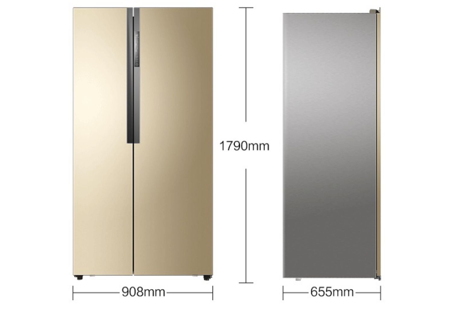Tủ lạnh Haier / Haier mở cửa đôi tần số chuyển đổi hộ gia đình không có sương giá công suất lớn siêu mỏng BCD-532WDPT - Tủ lạnh tủ lạnh 2 cửa