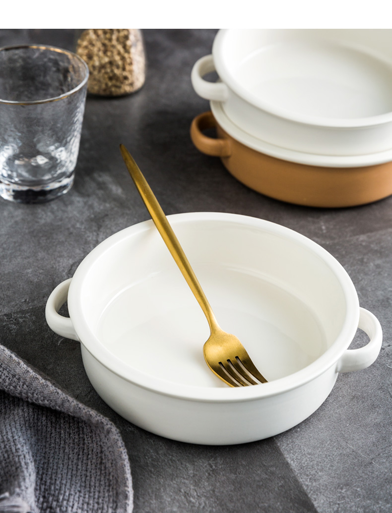 Creative household ceramic ears always with an ear soup bowl rainbow such to use Japanese - style tableware bowls of a single mercifully rainbow such use salad bowl of soup plate