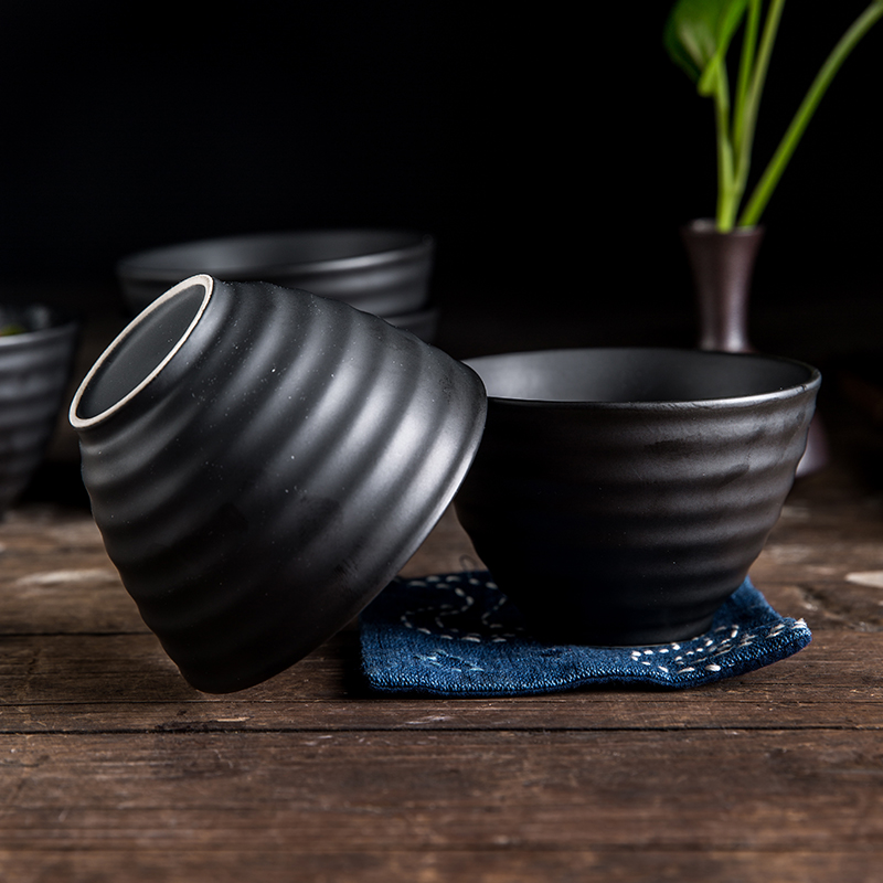 Creative vintage Japanese ceramic bowl household rice bowls 4.5 inch seasoning sauce bowl bowl five small bowl