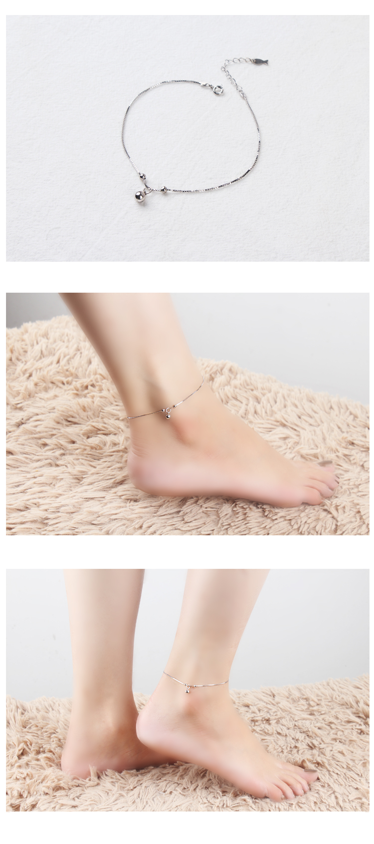 Chaine de cheville Femme OTHER   en Argenterie - Ref 3104102 Image 9