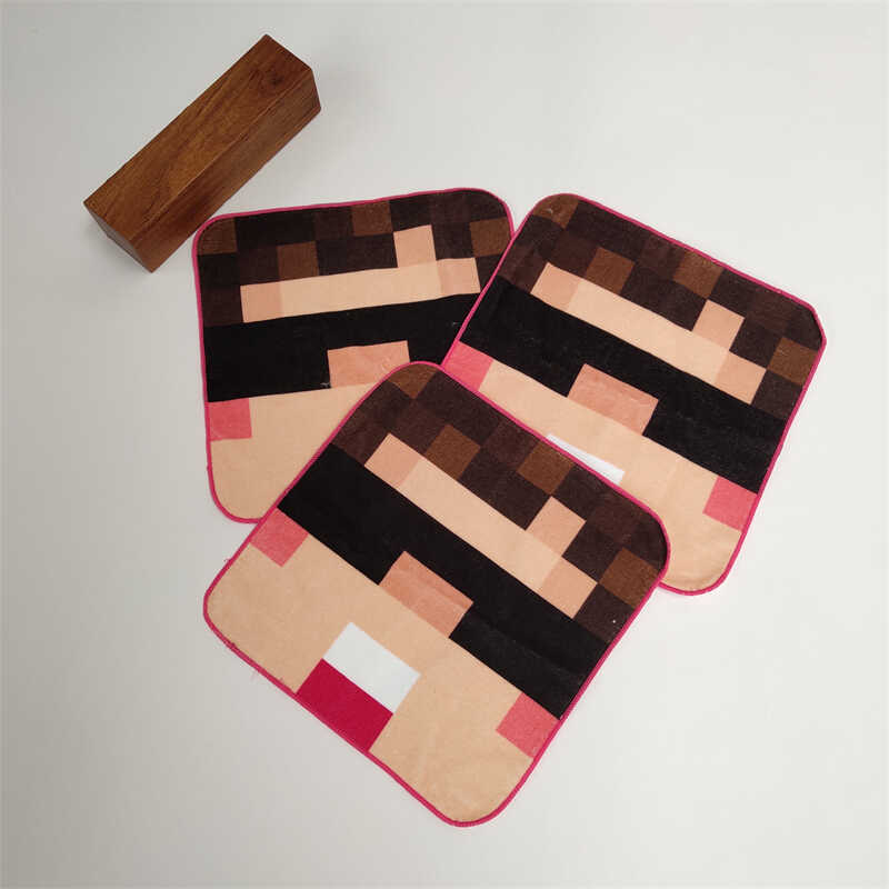 Foreign Trade My World Small Towel Small Square Towel Household Inkjet Coil Children's Adult Soft Absorbent Pure Cotton