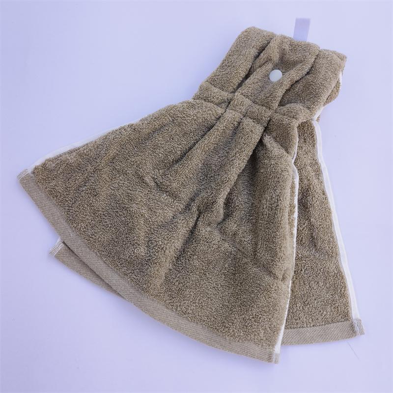 Thickened Hand Towel, Double-Layered, Export-Grade, Soft Cotton Towel, Kitchen Hanging Towel, Household Towel