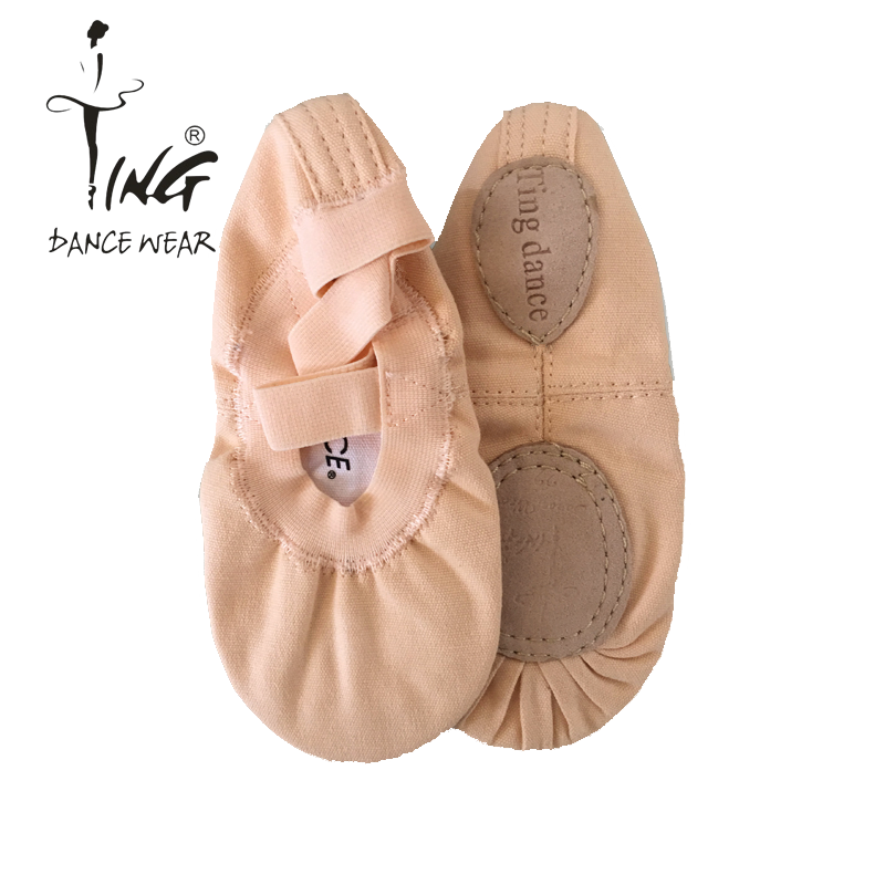 Chen Ting ting dance shoes Adult female elastic cloth Elastic Mouth Ballet shoes Children Soft bottom Exercises Shoes on the back