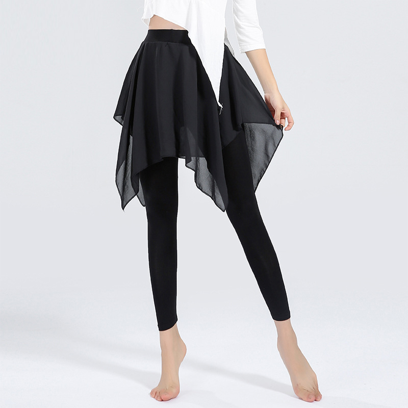 Dance dress pants exercise pants two pieces of tight adult black Modale shape ballerina dance pants