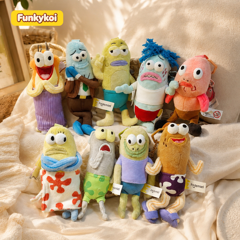 Spongebob Squarepants Bikini Bottom Residents Squidward Stuffed Animal Funny Plush Doll Bag Charm Keychain Spongebob Squarepants Bikini Bottom Residents Squidward Stuffed Animal Funny Plush Doll Bag Charm Keychain