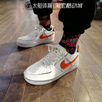 Nike Air Force1 AF1 white orange demolition magic sticker Air Force One Mens board shoes CZ5093-100
