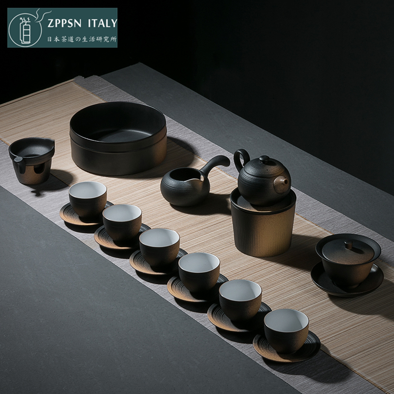 Italian ZPPSN Coarse Ceramic Kung Fu Tea Set Tea Duct Accessories Home Office Tea Maker Bubble Teapot
