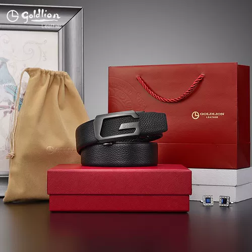 金利来皮带男士腰带真皮自动扣2025新款G扣年轻人潮牛皮正品品牌