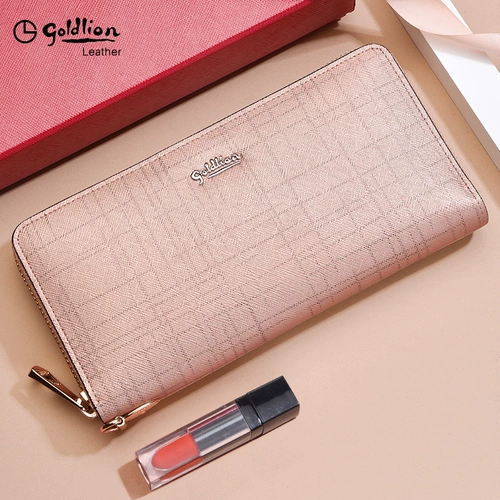 Длинный бумажник, сумка с петлей на руку, мобильный телефон с молнией, из натуральной кожи