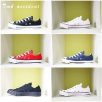 Giày cao cổ nữ chính hãng Converse cổ điển thường xanh đen Giày nam thấp Giày nữ Giày vải đôi 101001 giày thể thao giá rẻ