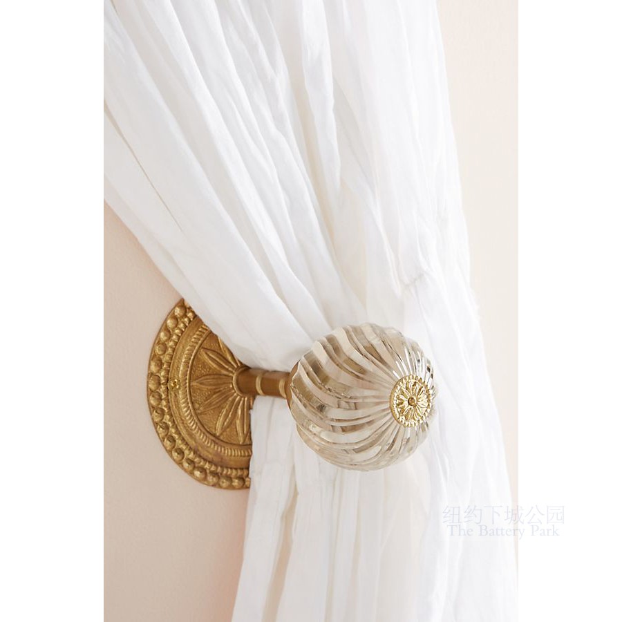 Spot New York City Park imported Olympia classical amethyst ball copper hook curtain hook