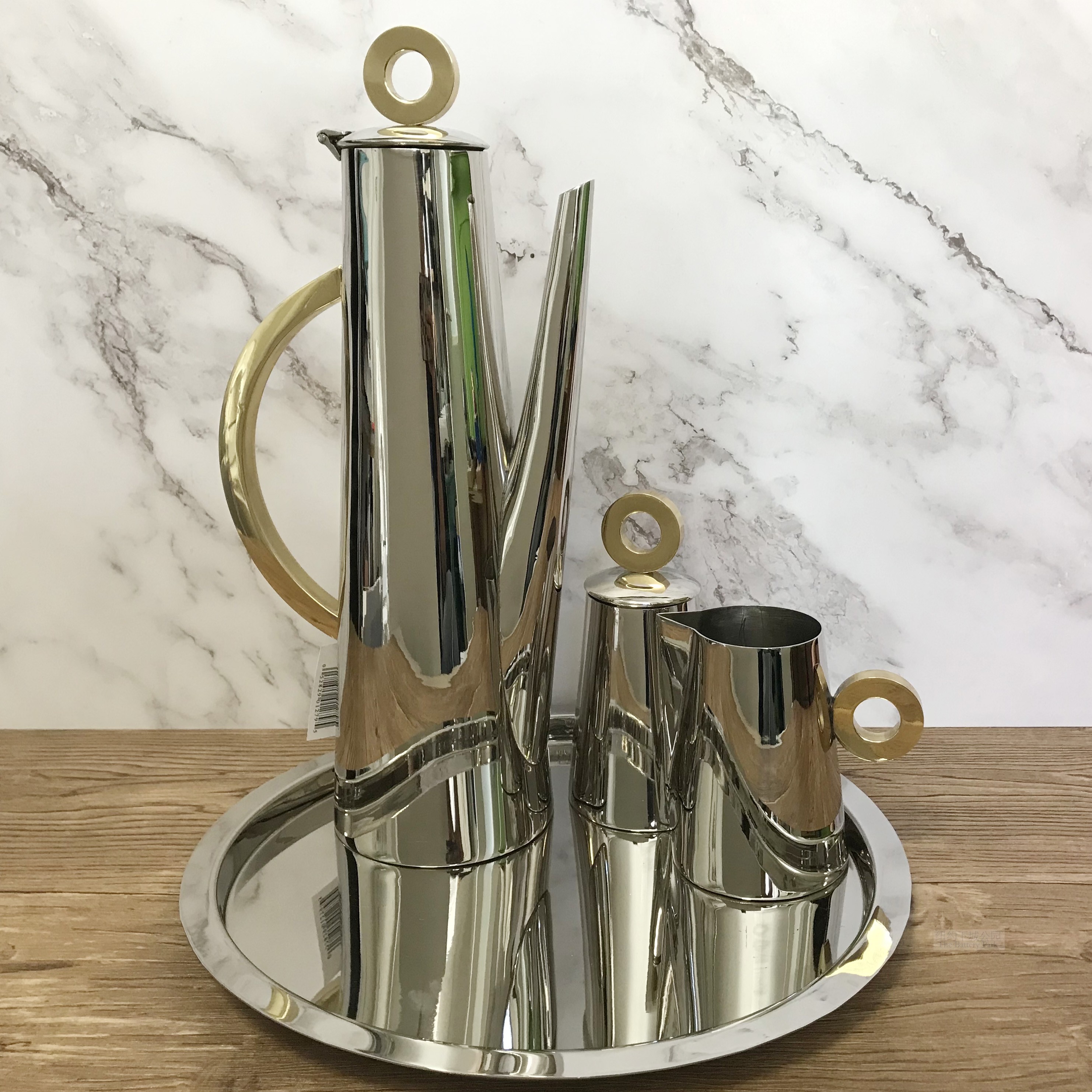 New Classic forged in New York's Lower City Park Import of new classical forged silver gold ring teapot nursery tea set of four sets