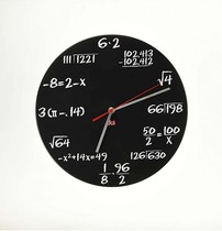 New York Lower City Park imports genuine simple wind mathematics teacher's beloved clock black gift