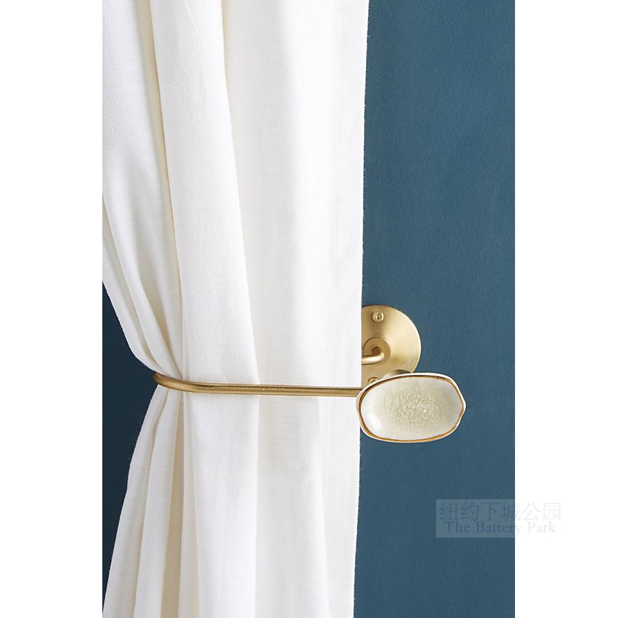 New York Lower City Park imported elegant gem-colored curtain hook pink green