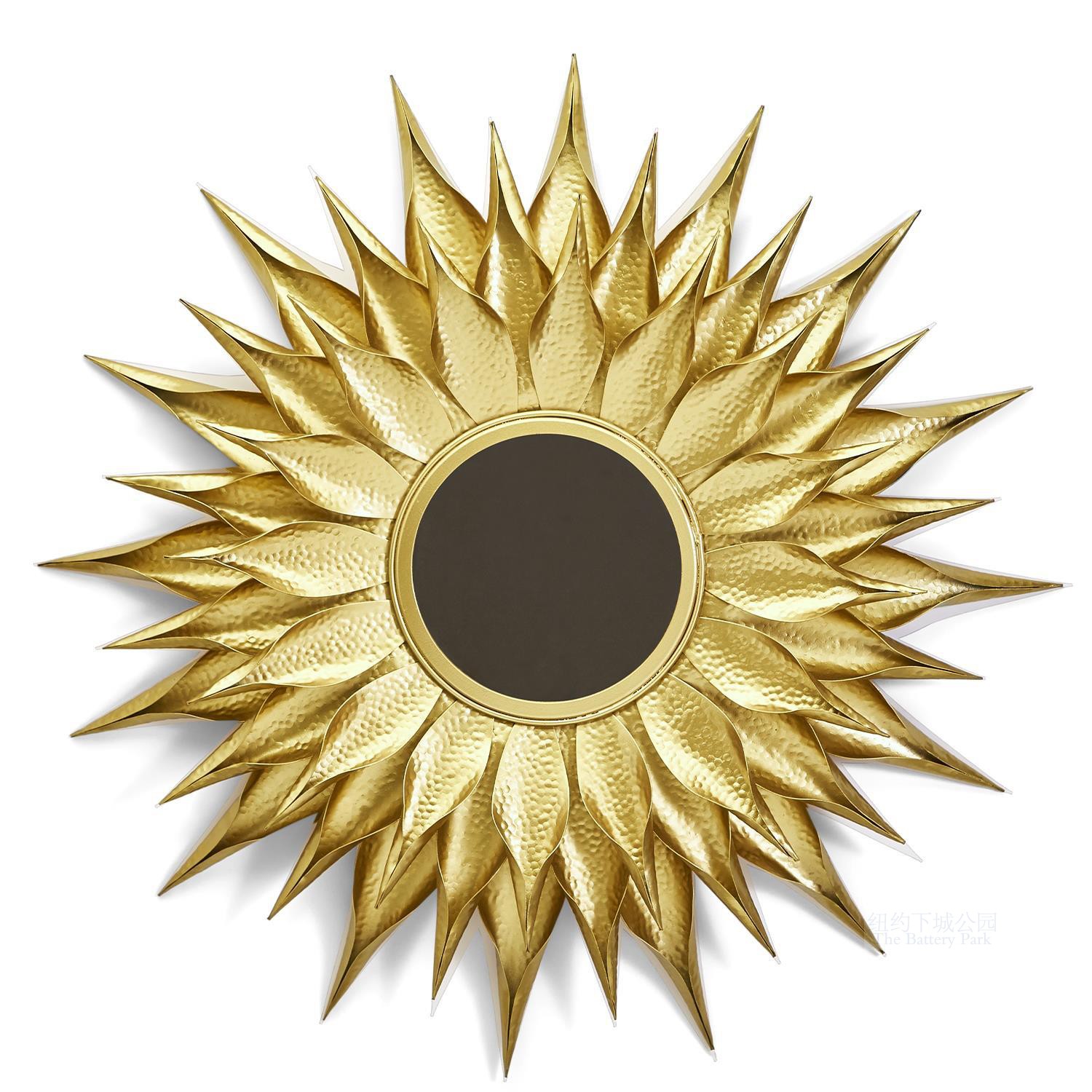 New York Downtown Park imports the sun glorious glory of the glory of the sunflower forging hand sunflower mirror wall