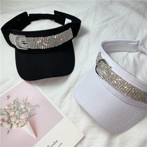 chic Korean Sports empty hat Net red rhinestone cap female summer outdoor running Sun net ball cap