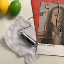 2021 Net Red Chain Cylindrical Lipstick Red Envelope Mini Metal Slip Slip Bag Mini Chain Decoration Tide