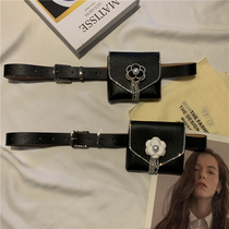 2021 Korean version of leash female punk chain accessories Joker belt Womens Small waist bag women tide ins decorative dress