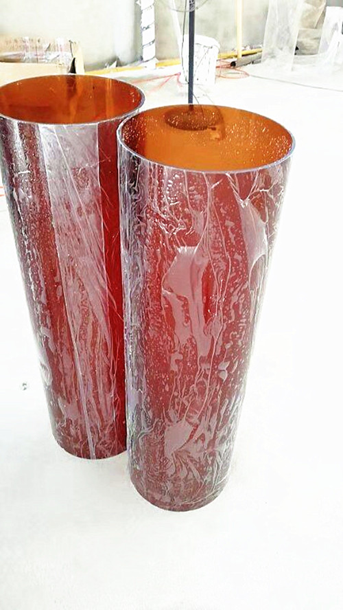 300 imported plexiglass PMMA acrylic plastic dumb acrylic brown color opalescent tube lamp post