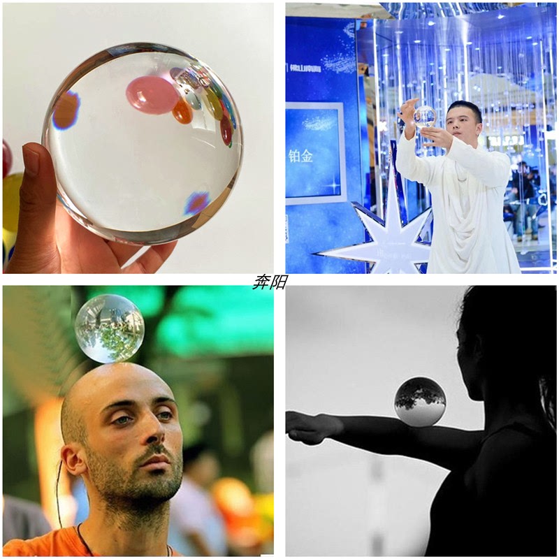 60-120mm Acrylic Resin Levitation Performance Acrobatics Fingertip Art Magic Solid Ball Tiktok Same Model