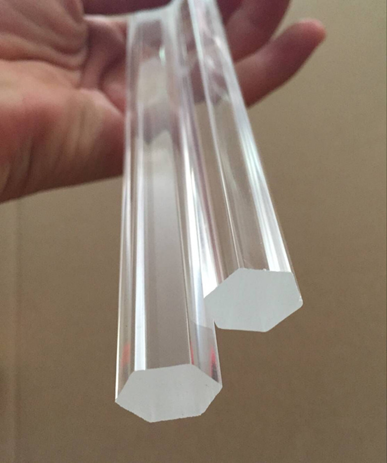 Diagram 30mm hexagonal rod pressurized hexagonal rod organic glass hexagonal rod PMMA bar pressed hexagon bar