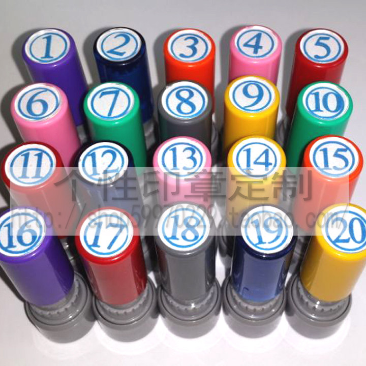 10mm digital stamp No need for printing paste Automatic oil ten thousand times Custom digital letter stamp custom unit price