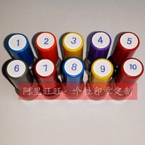 Digital Chapter 6 mm Seal 1-10 Digital Seal One Chapters Price English Digital Chapter Seal