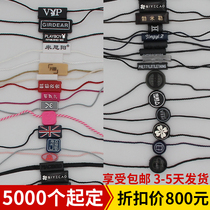 Sling rope custom clothing tag rope custom label lanyard custom tag rope lanyard logo high-grade